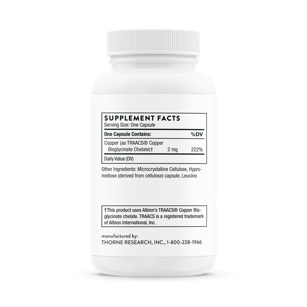 Copper Bisglycinate | Thorne® | 60 Capsules