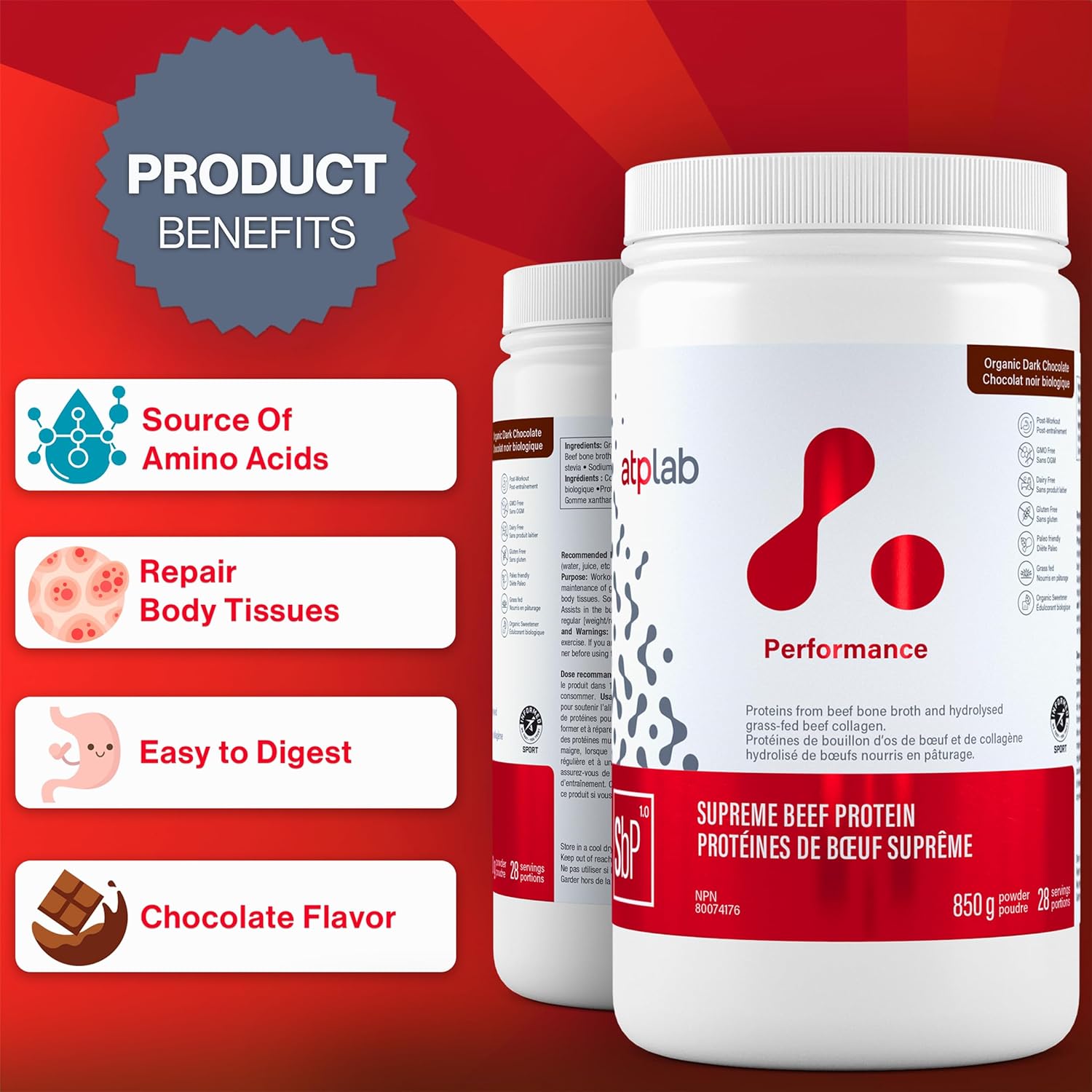 Supreme Beef Protein | ATP LAP | Various Flavours & Sizes