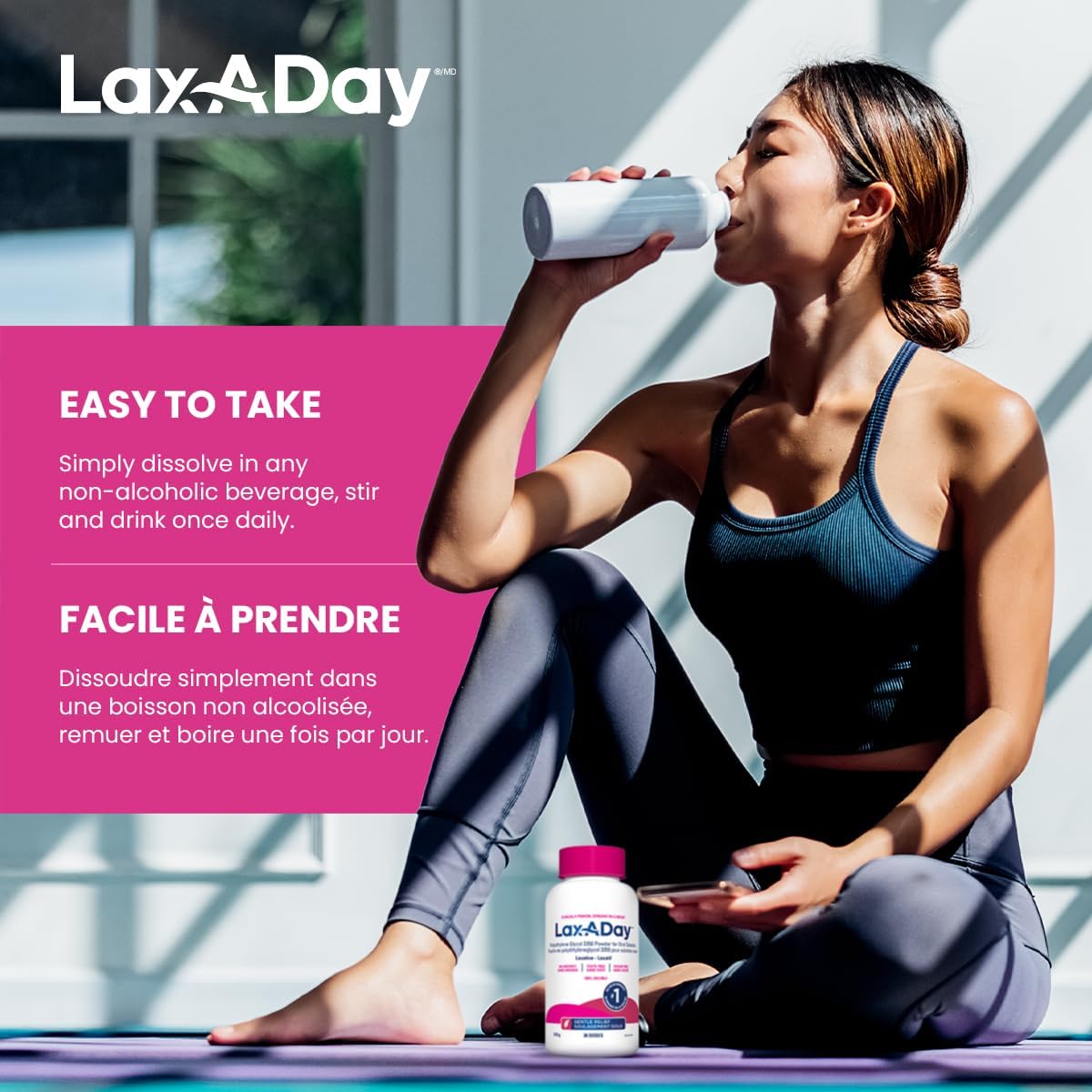 Powder Laxative|LAX-A-Day |different bottle formats