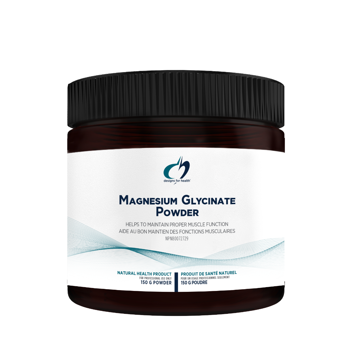 Magnesium Glycinate Powder by Designs for Health® – Gentle, Highly Absorbable Magnesium | 150 g (5.3 oz)