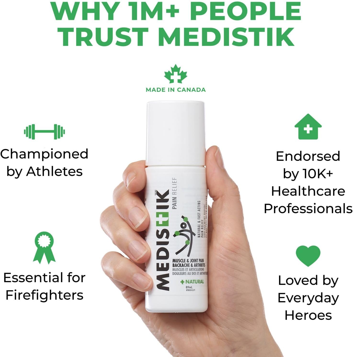 Rapid Cooling ICE Roll-On | MEDISTIK® | 89 mL