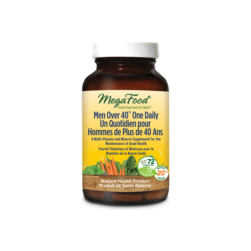 Men Over 40™ One Daily | MegaFood® | 30, 72 & 90 Tablets