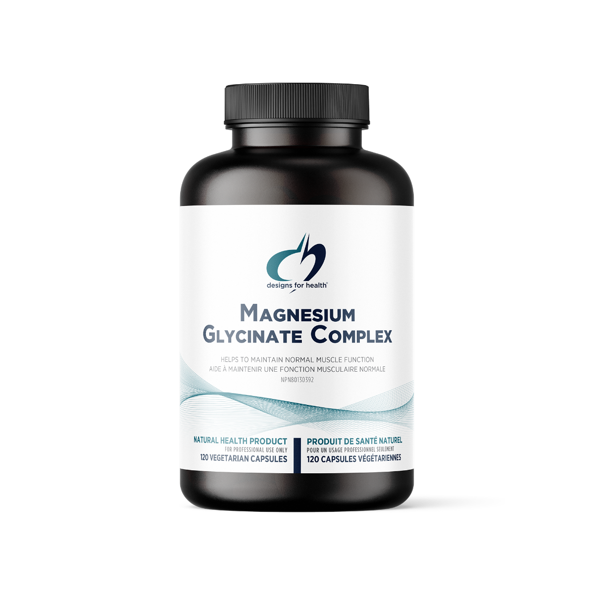 Magnesium Glycinate Complex™ by Designs for Health – Highly Absorbable Magnesium Support | 120 Vegetarian Capsules