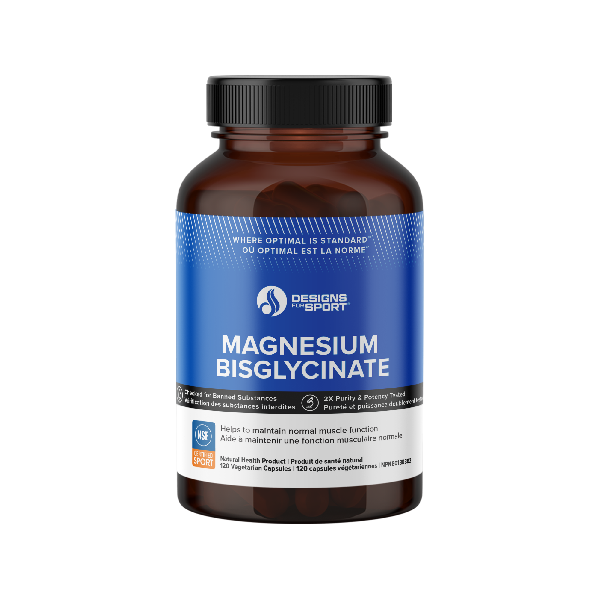 Magnesium Bisglycinate | Designs for Sport® | 120 Capsules