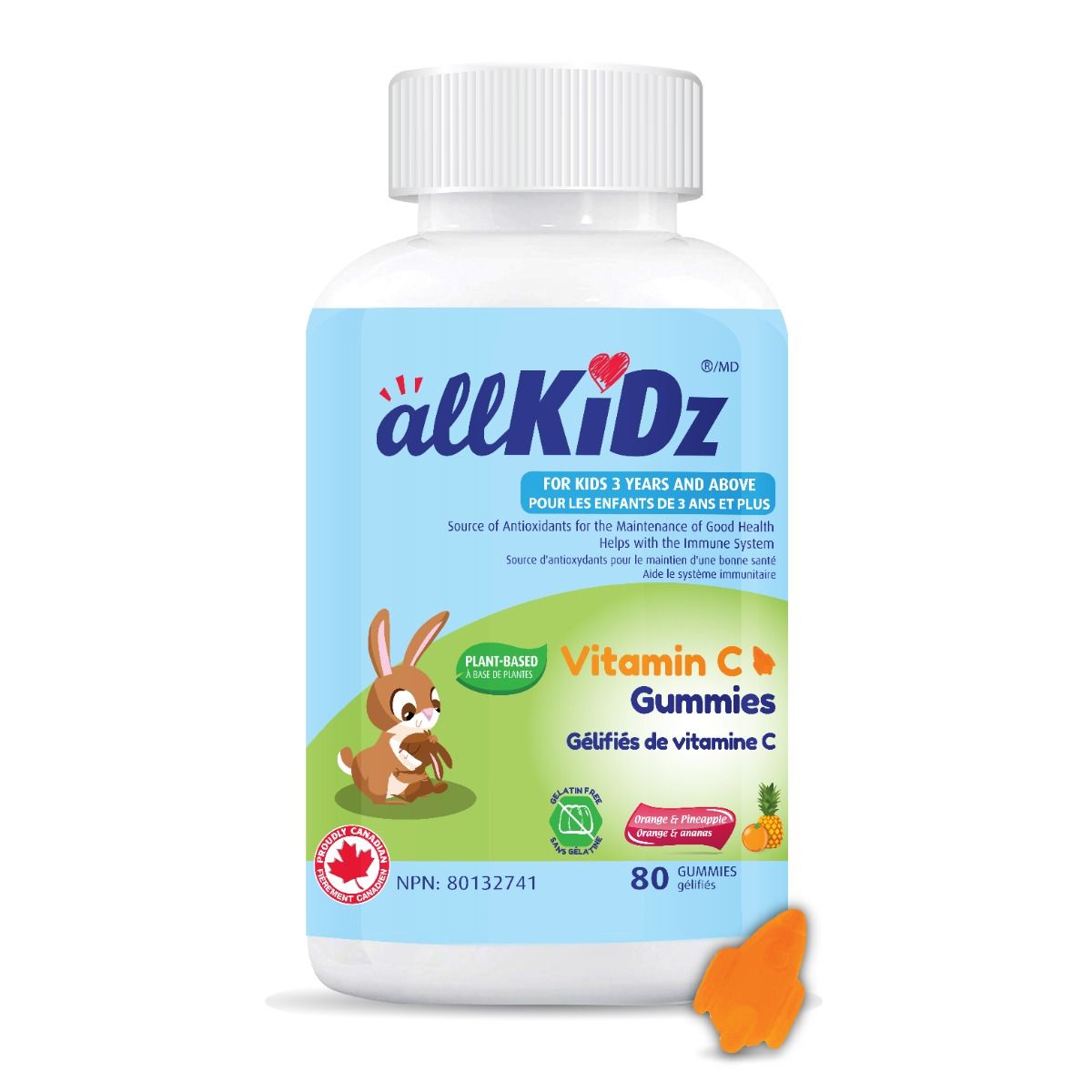 Vitamin C Gummies | allKiDz® | 80 Gummies