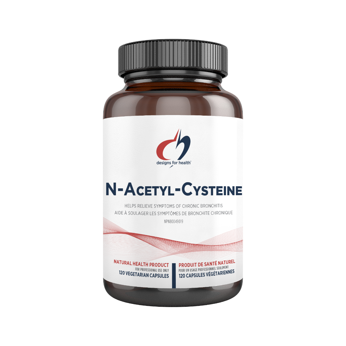 N-Acetyl-Cysteine (NAC) by Designs for Health® – Antioxidant & Detox Support | 120 Vegetable Capsules