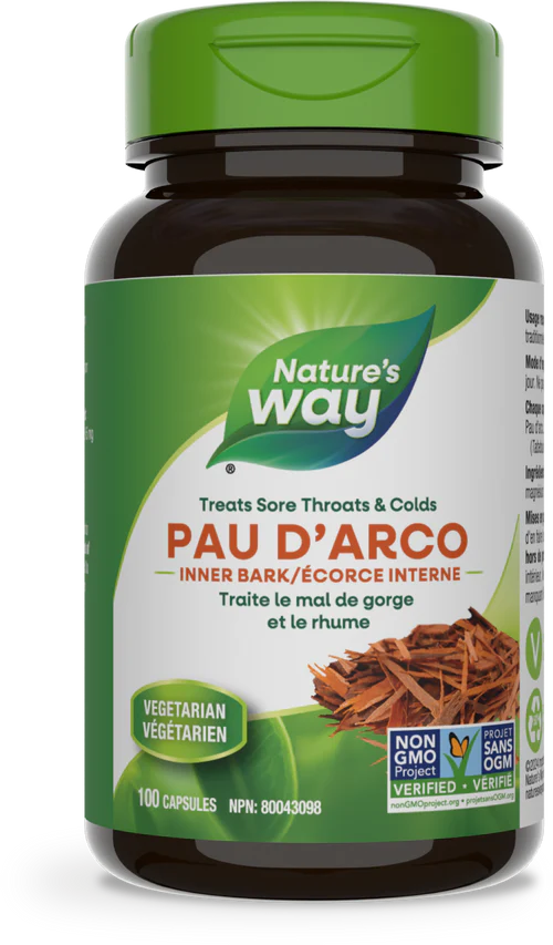 Pau D'Arco Inner Bark 545mg | Nature's Way® | 100 or 180 Capsules