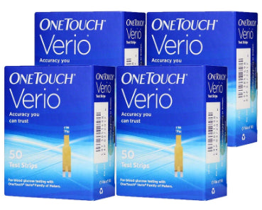 Verio® Blood Glucose Test Strips by OneTouch® – Accurate Blood Sugar Monitoring | 50 or 100 Strips
