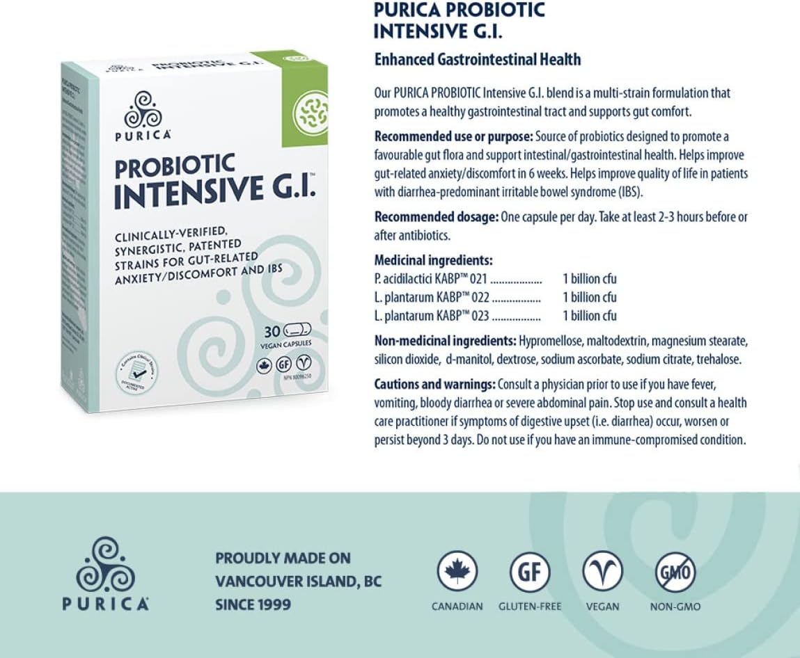 Probiotic Intensive GI|PURICA |30 Veggie Capsules