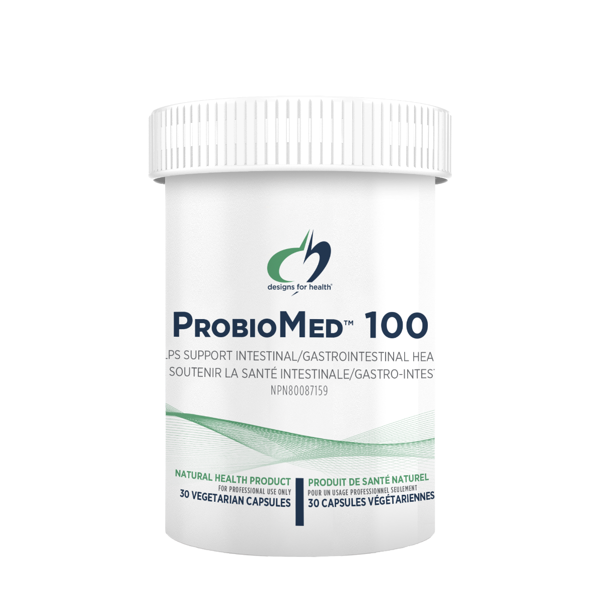 Probiomed™ 100 | Designs for Health® | 30 Vegeterian Capsules
