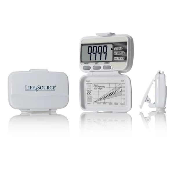 Digital Pedometer Model XL15 by LifeSource® – Step, Distance & Calorie Tracker | Medical Device
