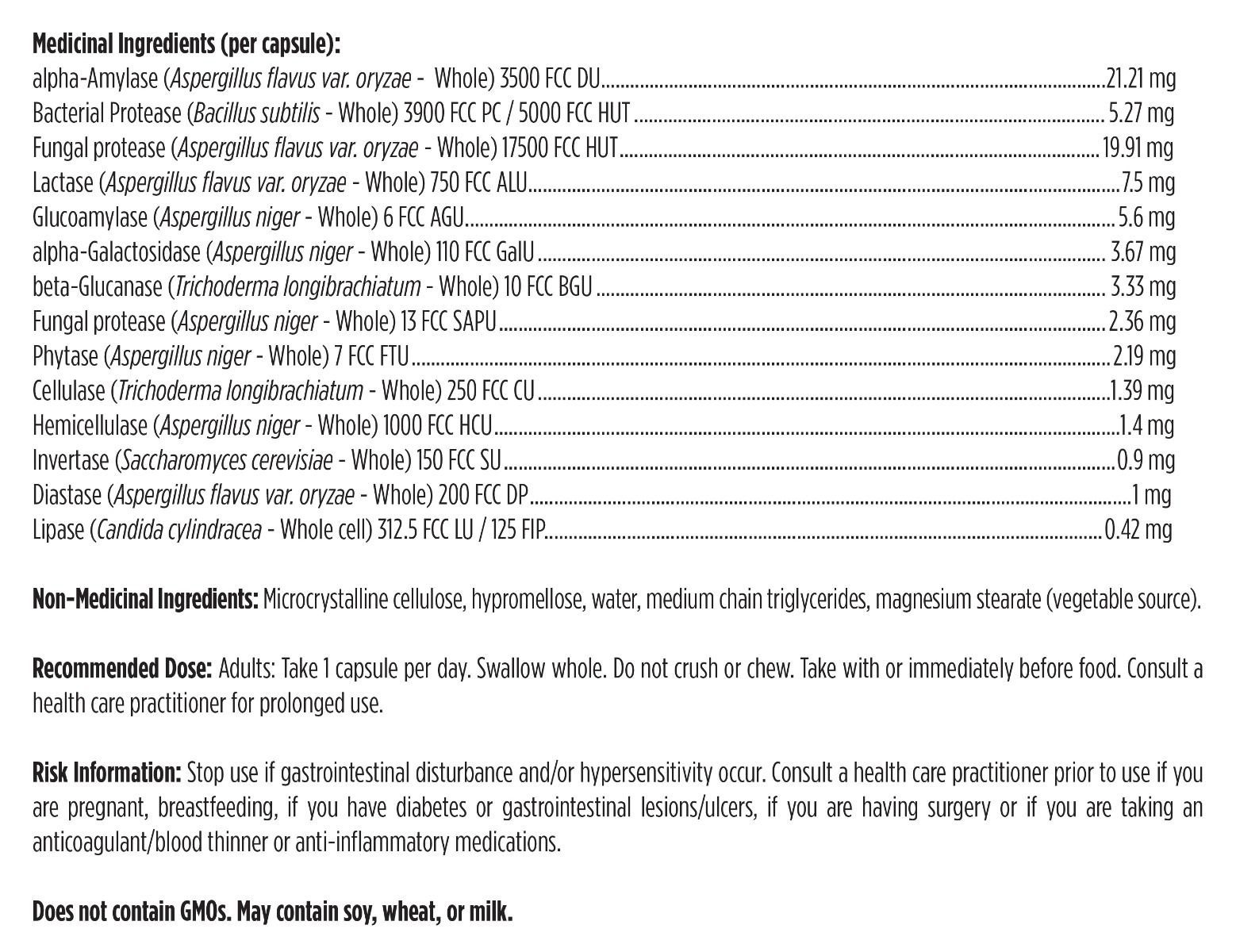 Plant Enzyme Digestive Formula | Designs for Health® | 90 Vegetarian Capsules
