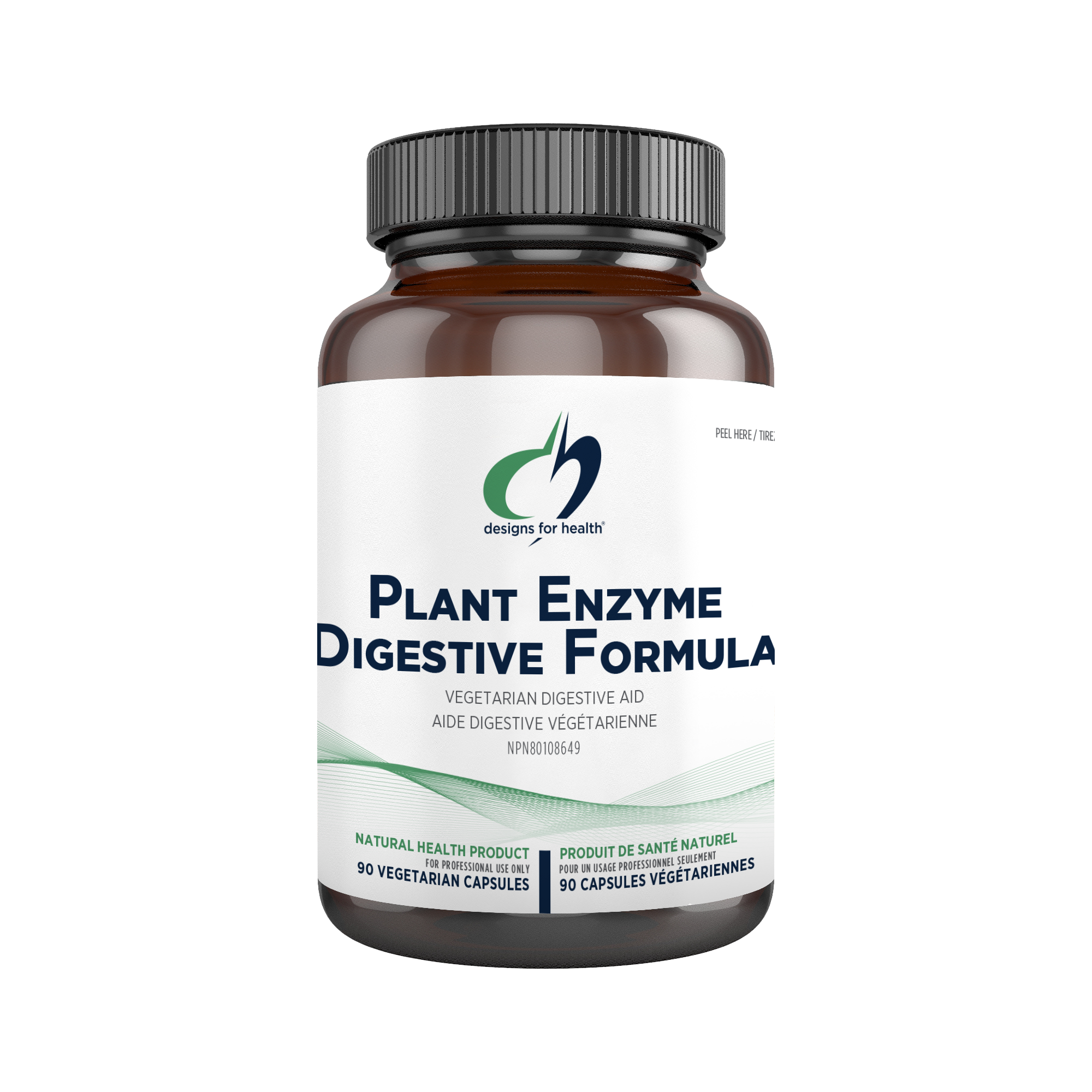 Plant Enzyme Digestive Formula | Designs for Health® | 90 Vegetarian Capsules