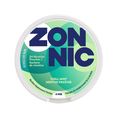 Nicotine Pouches Chill Mint | ZONNIC | 24 Tobacco-Free Pouches
