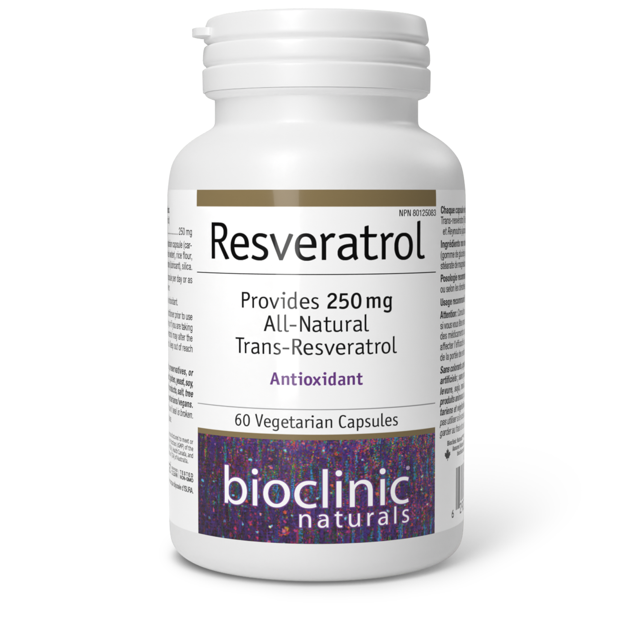 Resveratrol | Bioclinic® Naturals | 60 Vegetarian Capsules
