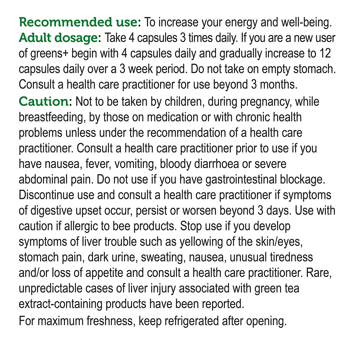 Greens+ Original | Genuine Health | 240 Capsule