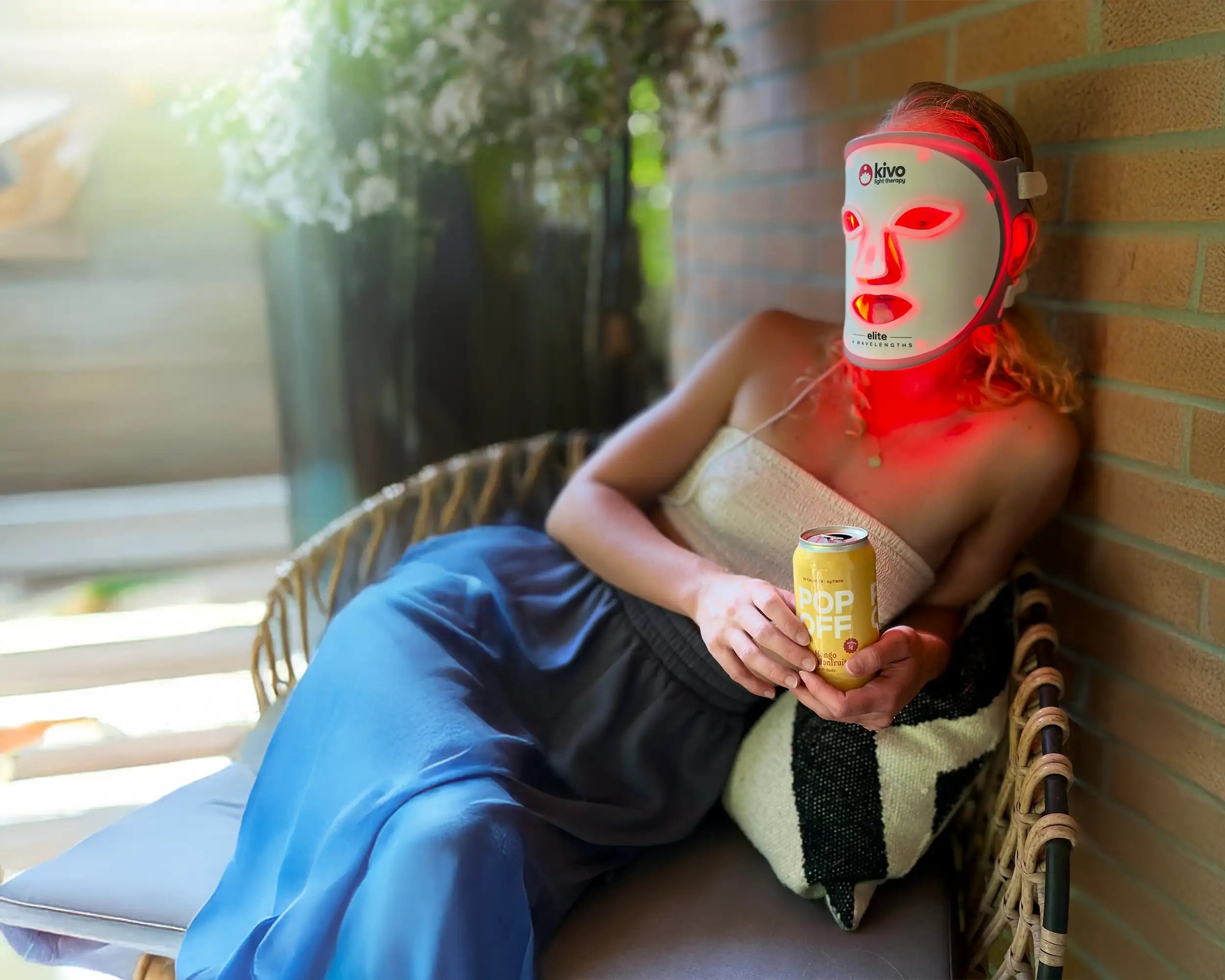 Kivo Elite Face: Red + Near InfraRed + Blue + Yellow Light Therapy Face Mask