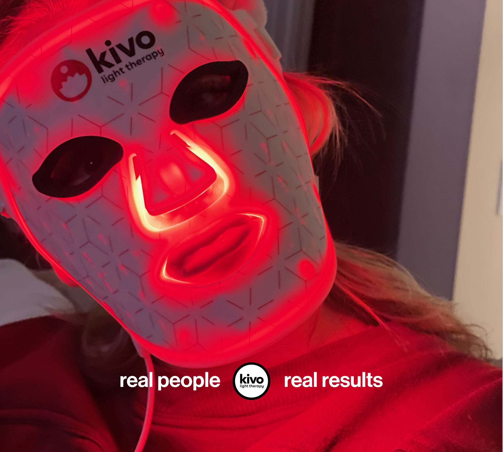 Kivo Elite Face: Red + Near InfraRed + Blue + Yellow Light Therapy Face Mask