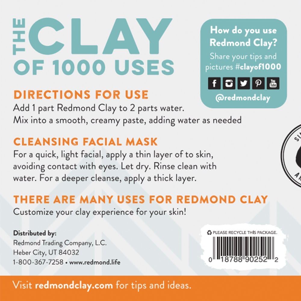 Bentonite Clay | Redmond | 238g (10 oz) Jar