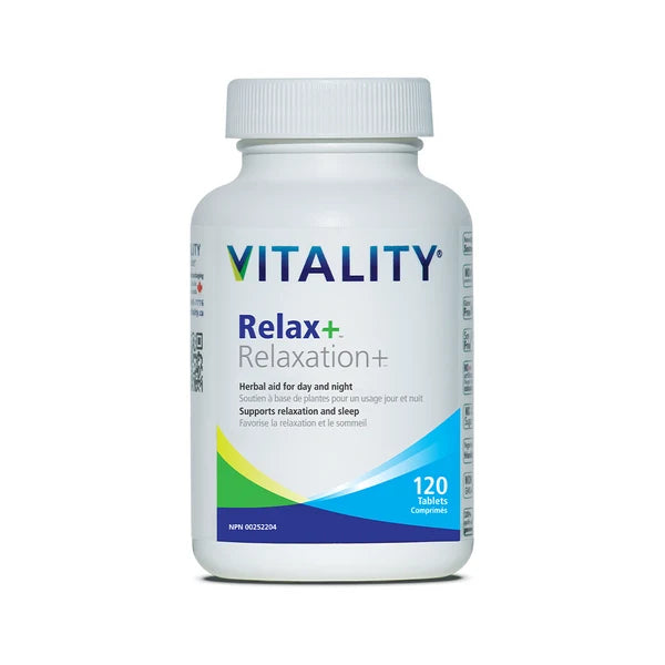 Relax+ Herbal Sleep Aid | VITALITY | 60 OR 120 Veg tablets