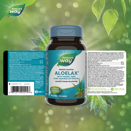 Aloelax, with Fennel Seed | Nature's Way® | 100 Capsules