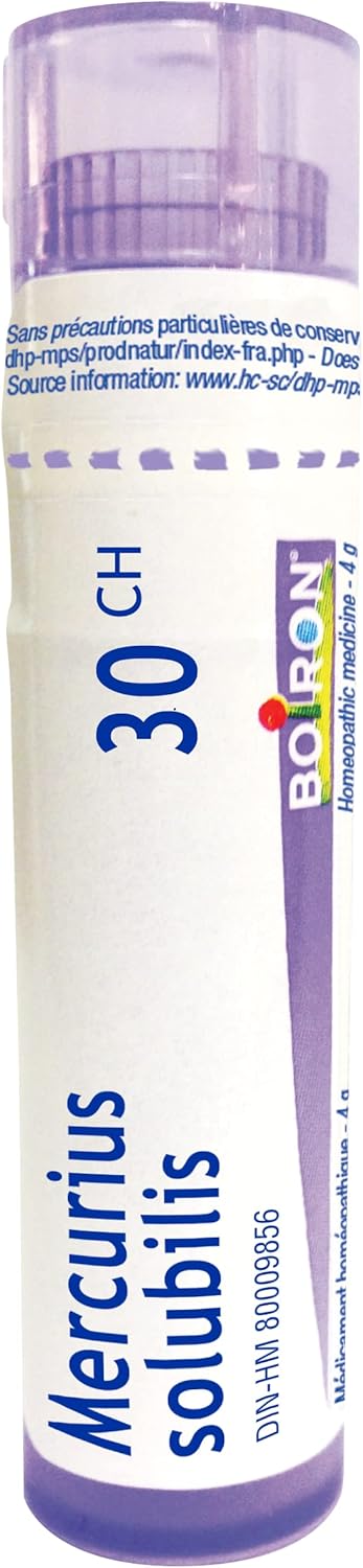 Mercurius solubilis 30ch | Boiron® |Each tube contains 4 g (approximately 80 pellets)
