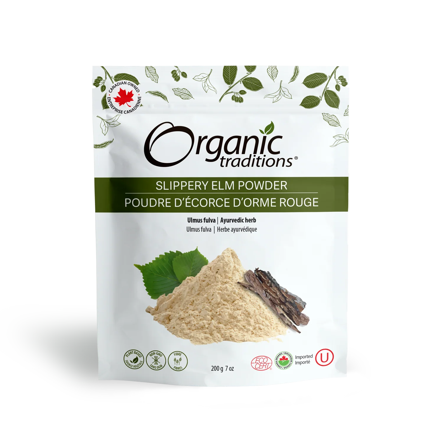 Slippery Elm Bark Powder |Organic Traditions® | 200g