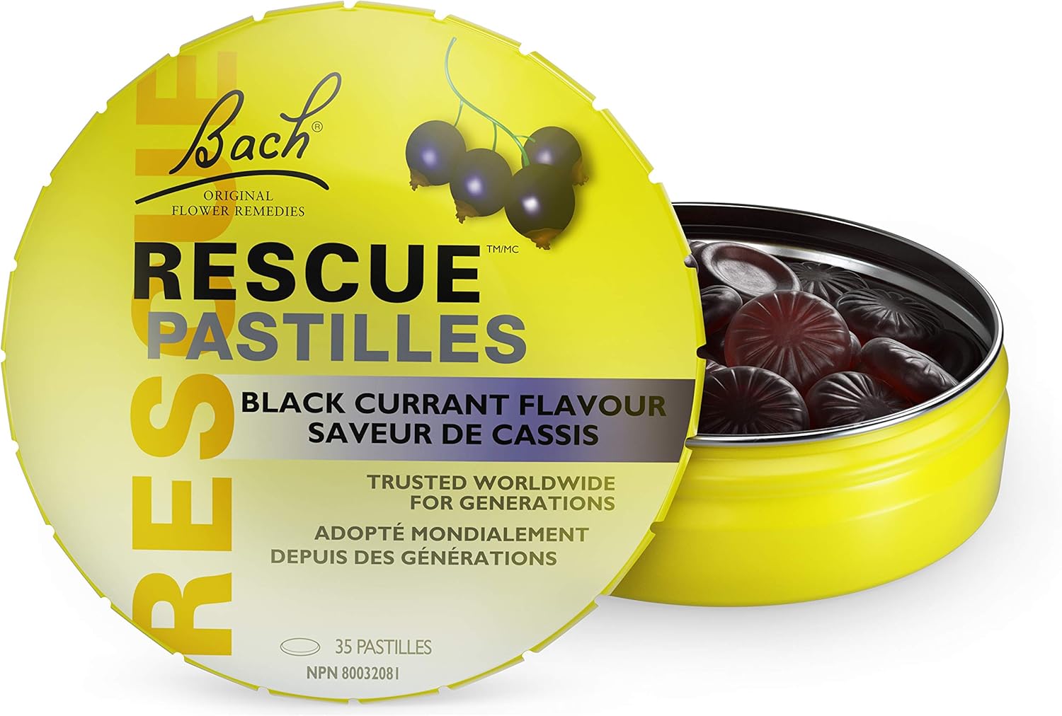RESCUE PASTILLES | Bach RESCUE |35 Count,Differnt Flavour