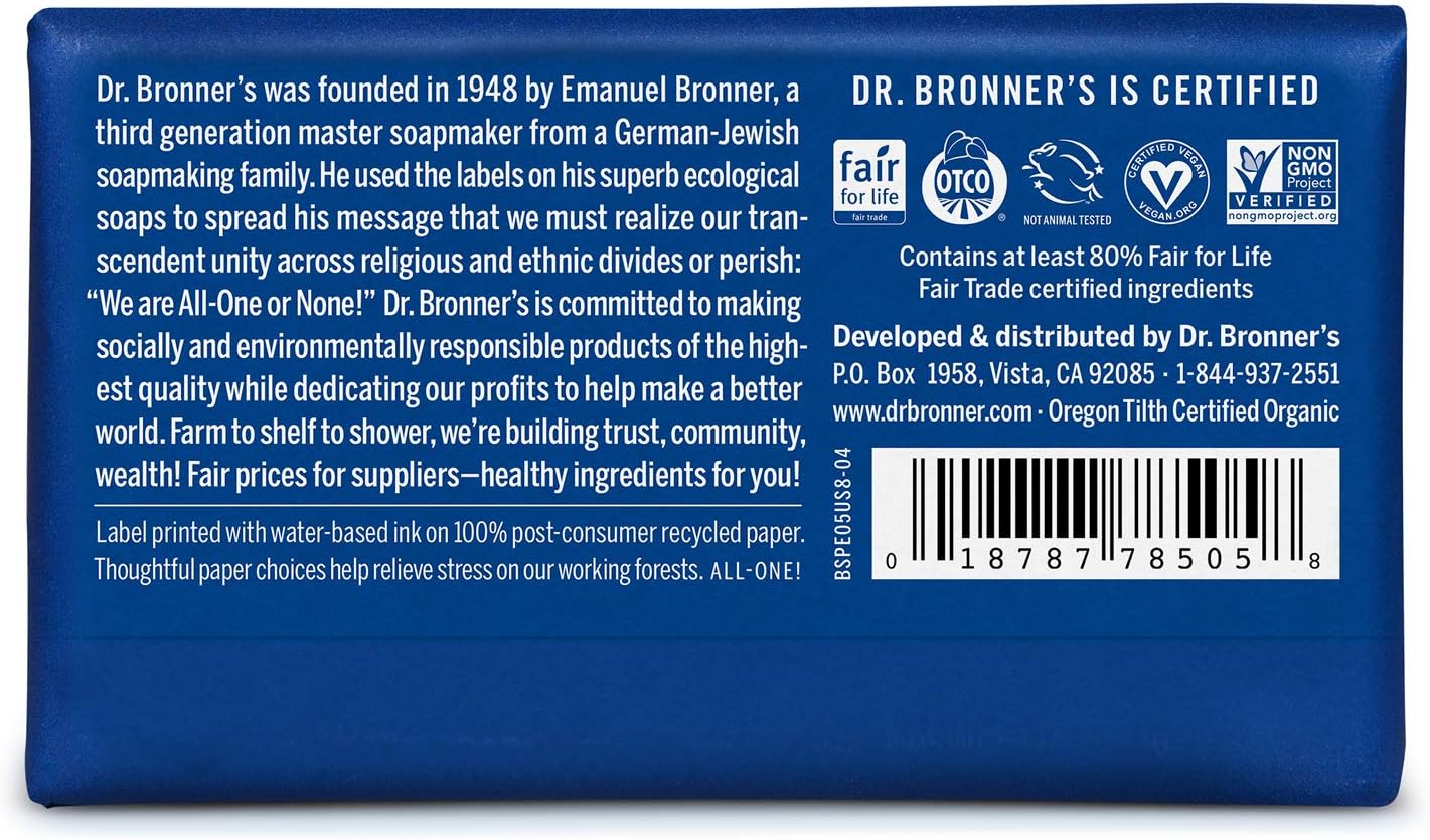 Pure-Castile Bar Soap | Dr. Bronner’s | 140 gr