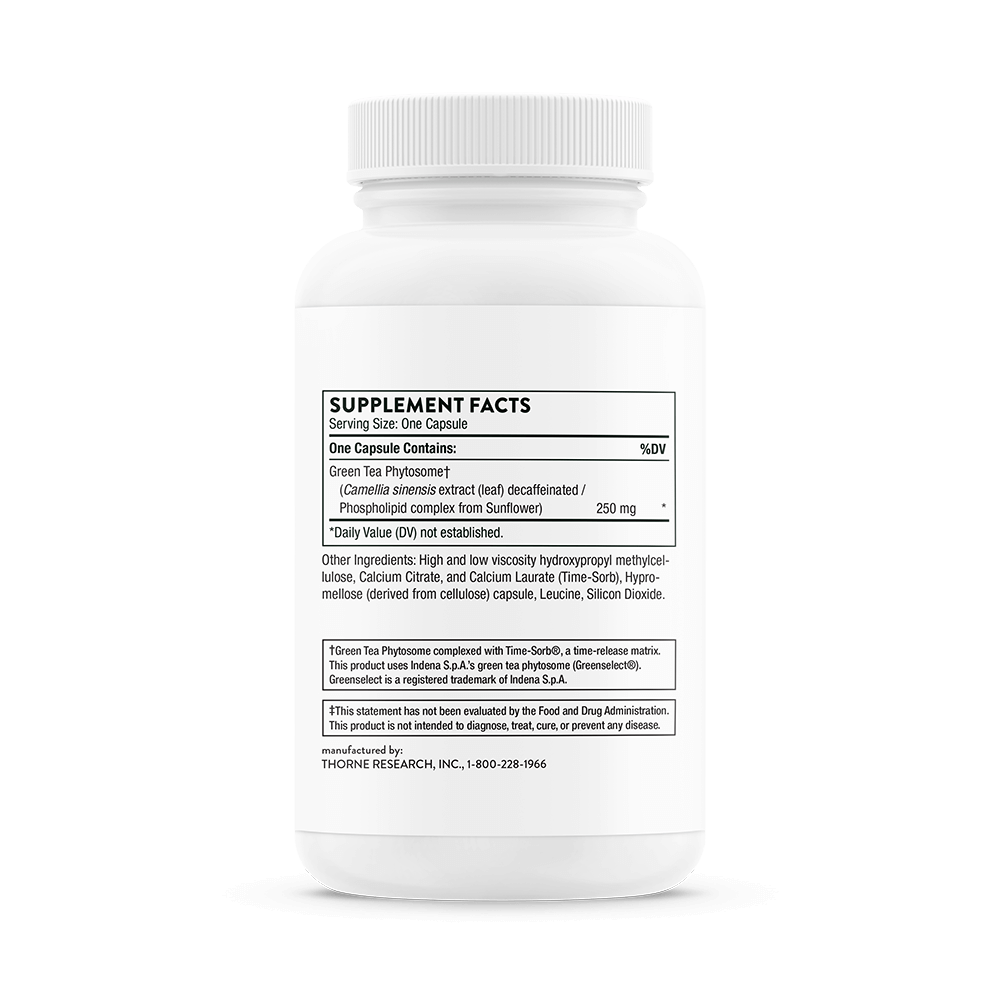 Green Tea Phytosome | Thorne® | 60 Capsules