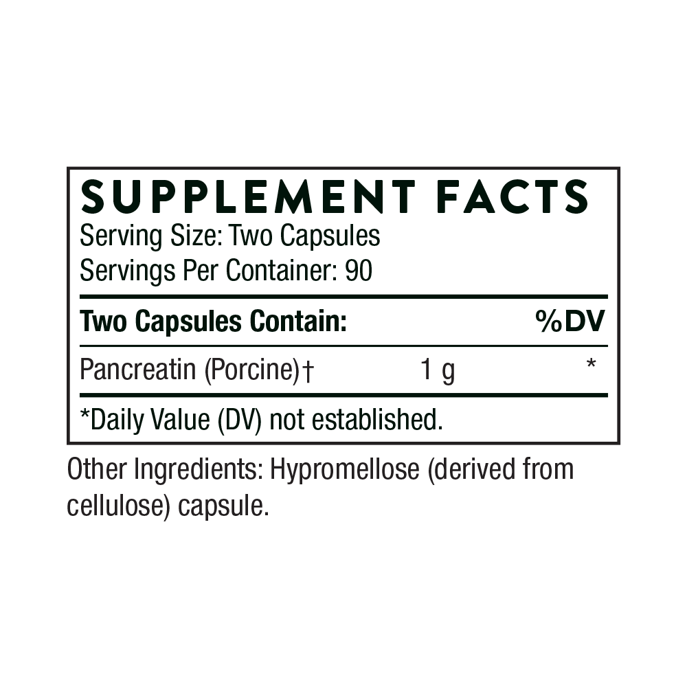 Pancreatic Enzymes | Thorne® | 180 Capsules