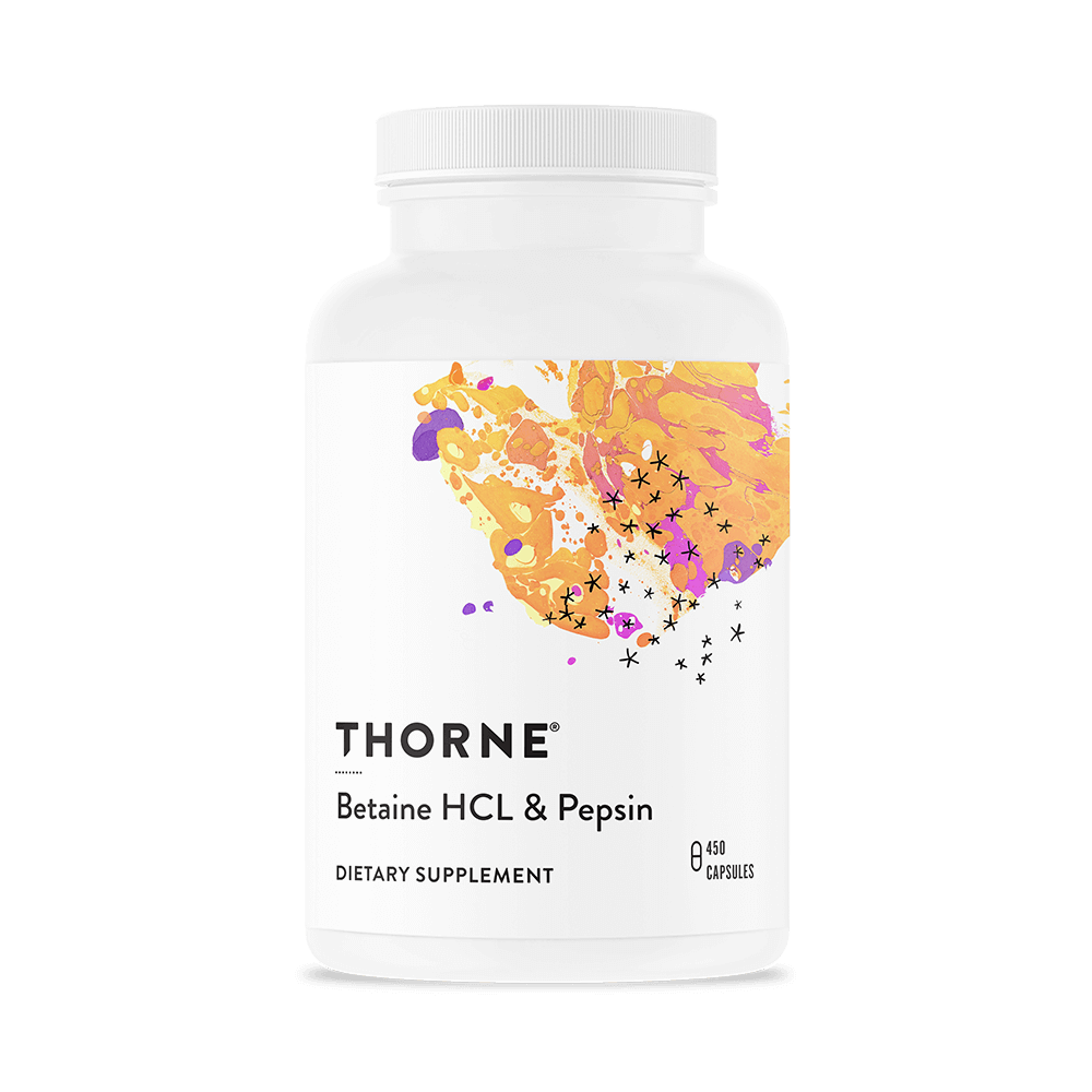 Betaine HCL & Pepsin | Thorne® | 225 Capsules