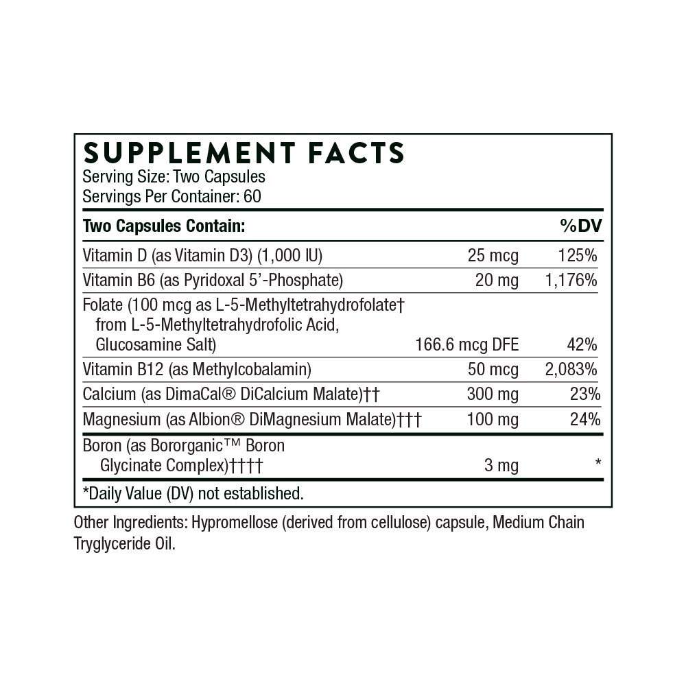 Advanced Bone Support | Thorne® | 120 Capsules