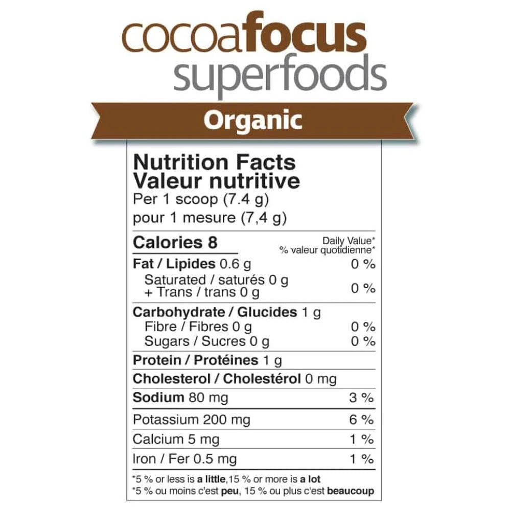 Organic CocoaFocus Superfoods | Prairie Naturals® | 150 gr