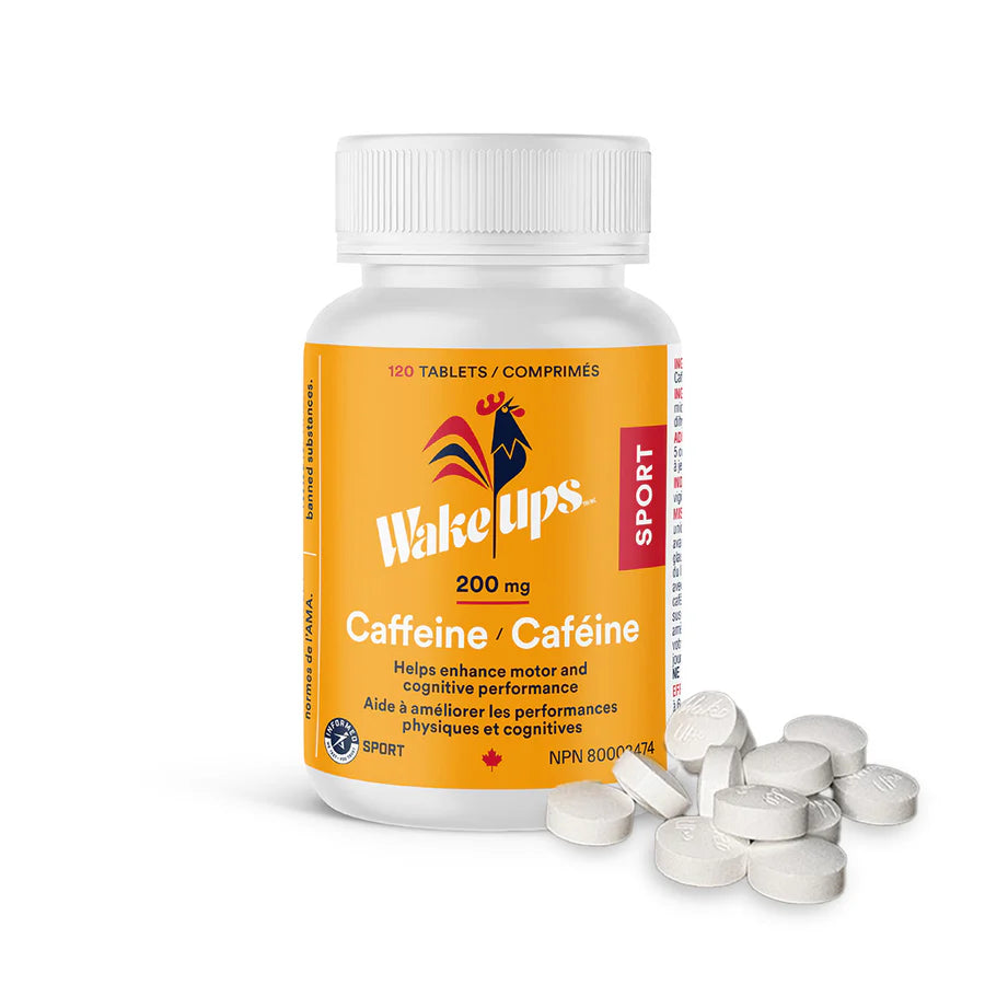 200mg Sport Certified Extra Strength Caffeine | Wake-Ups | 50 Tablets