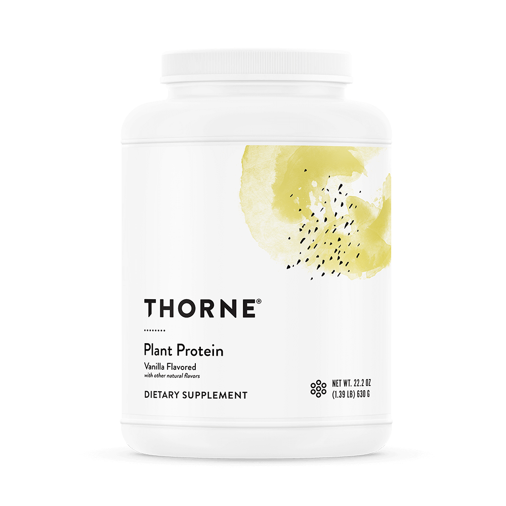 Plant Protein (Vanilla or Chocolate) by Thorne® – 22 g Vegan Pea, Rice & Chia Protein | 676 G (23.8 oz)