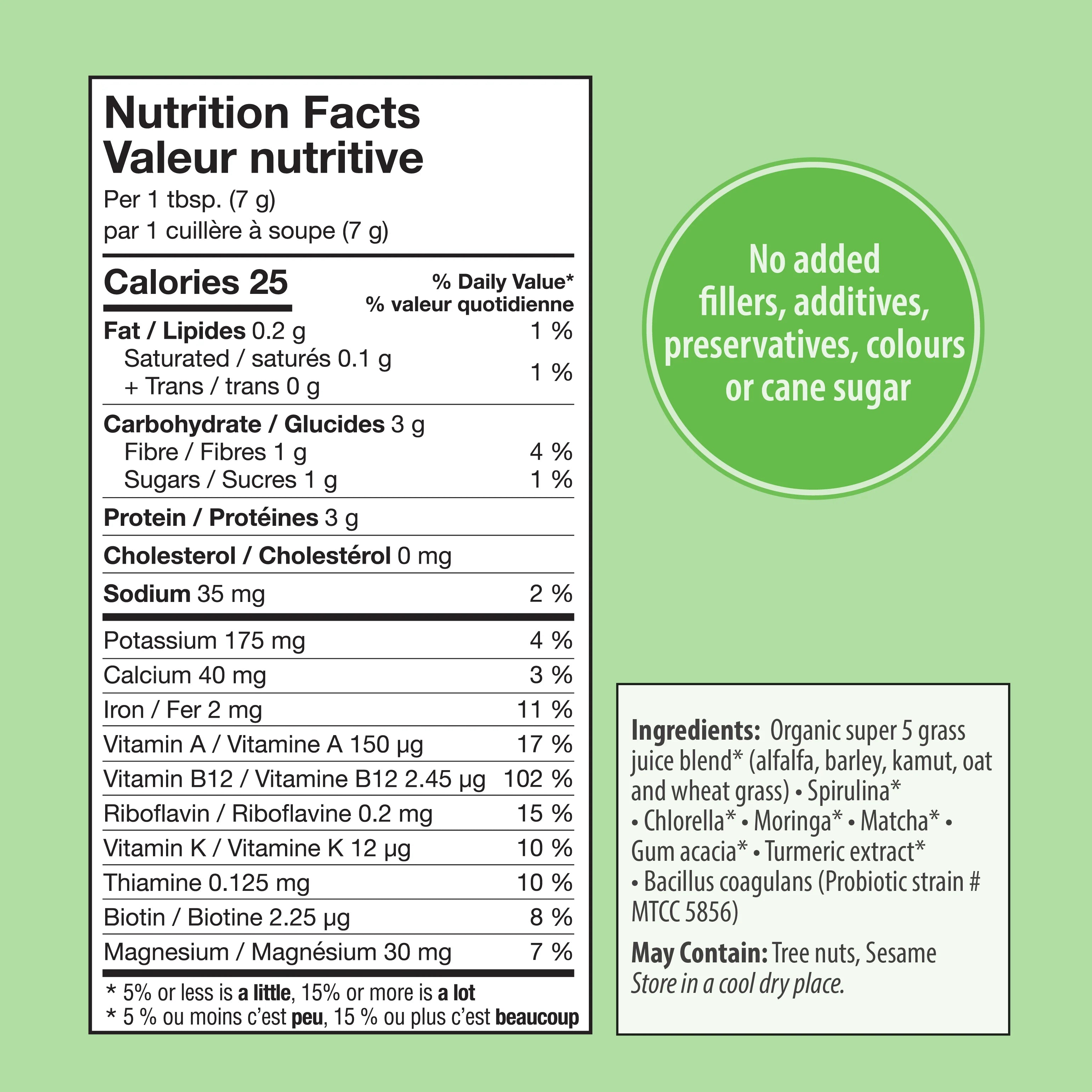 Supergreens with Turmeric and Probiotics | Organic Traditions® | 100g