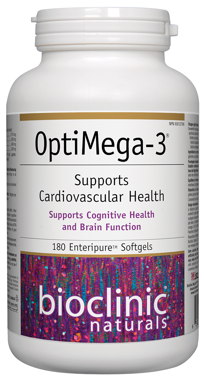 OptiMega-3 | Bioclinic Naturals® | 90 Enteripure Softgels
