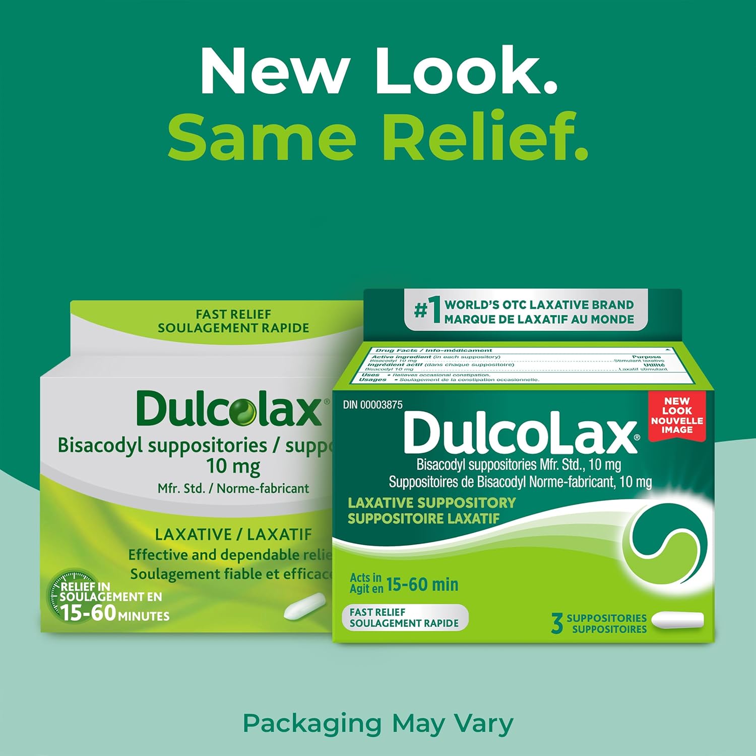 Bisacodyl Laxative Suppositories 10mg | Dulcolax | 3 Count