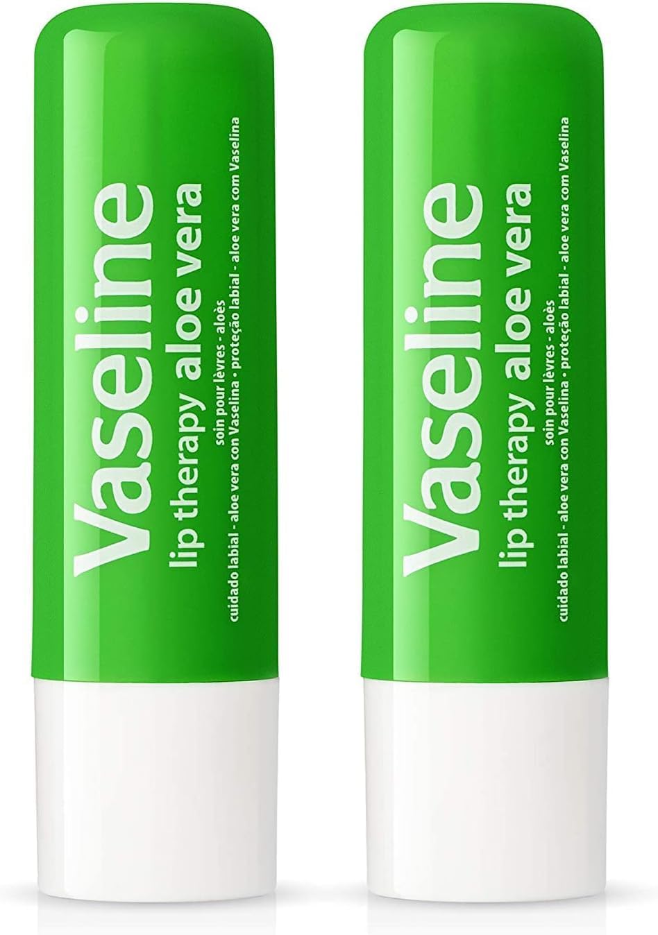Lip Therapy Aloe Care by Vaseline® – Moisturizing Lip Balm Stick | 2 × 4.8 g