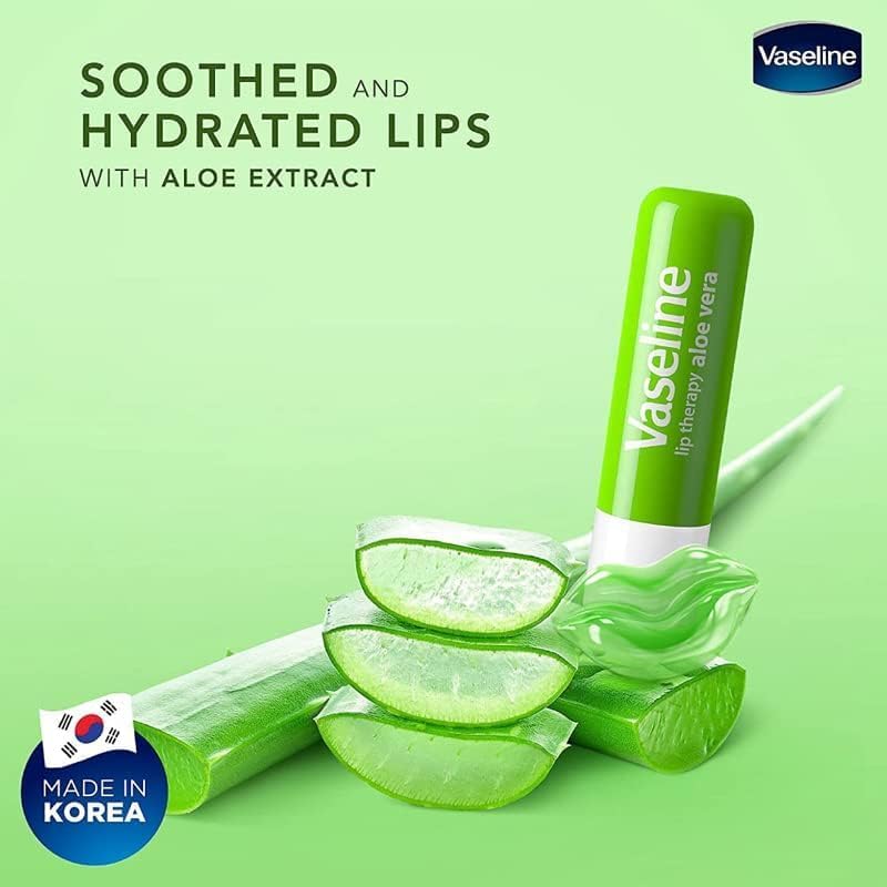 Lip Therapy Aloe Care by Vaseline® – Moisturizing Lip Balm Stick | 2 × 4.8 g