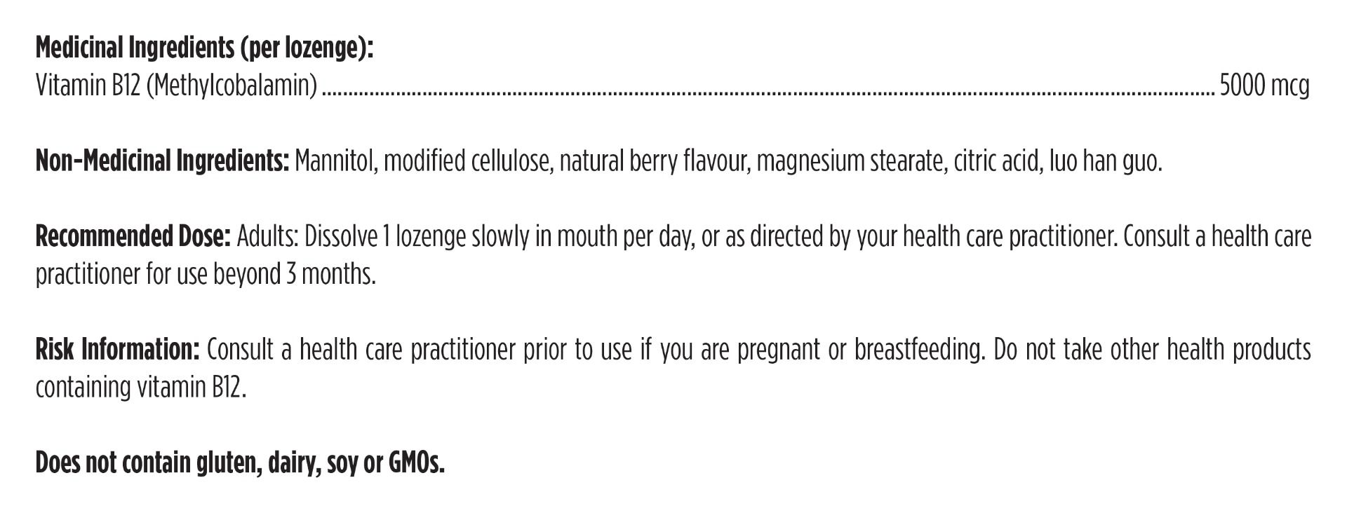 Vitamin B12 | Designs for Health® | 60 Lozenge