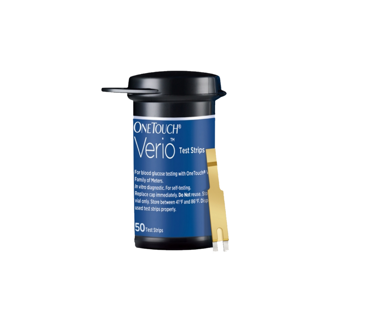 Verio® Blood Glucose Test Strips by OneTouch® – Accurate Blood Sugar Monitoring | 50 or 100 Strips