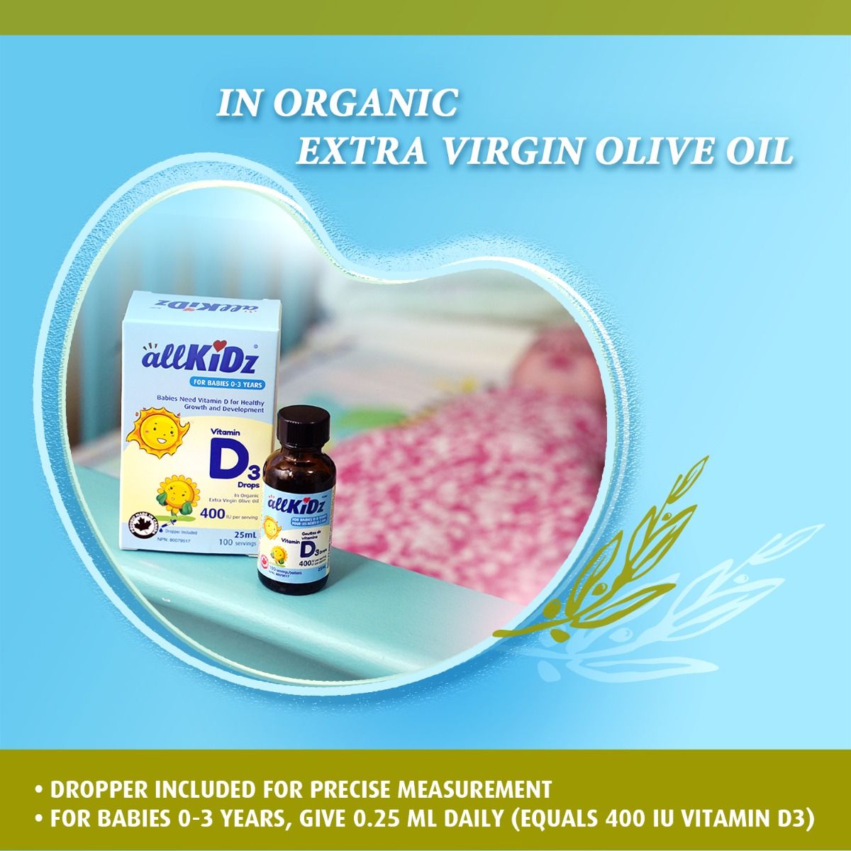 Vitamin D3 Drops | allKiDz® | 25 mL