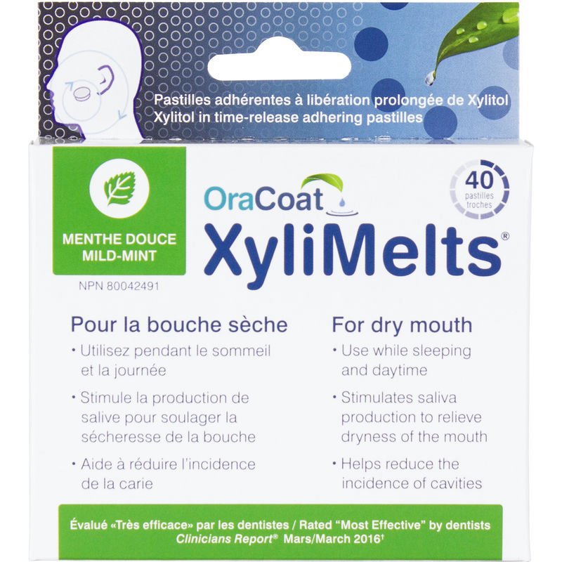 Oracoat - XyliMelts - Dry Mouth - Regular - 40 Count - Mild Mint Oracoat - XyliMelts - Dry Mouth - Regular - 40 Count - Mild Mint