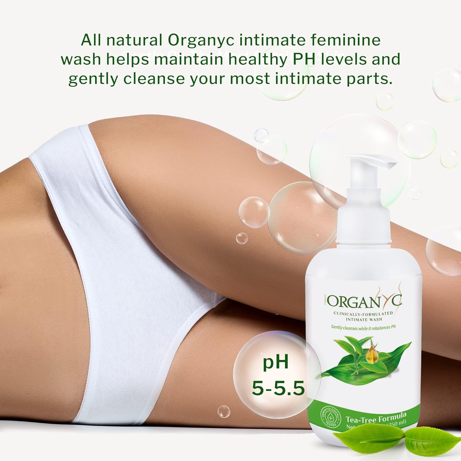 Hygiene Wash Tea Tree | Organyc® | 250 mL