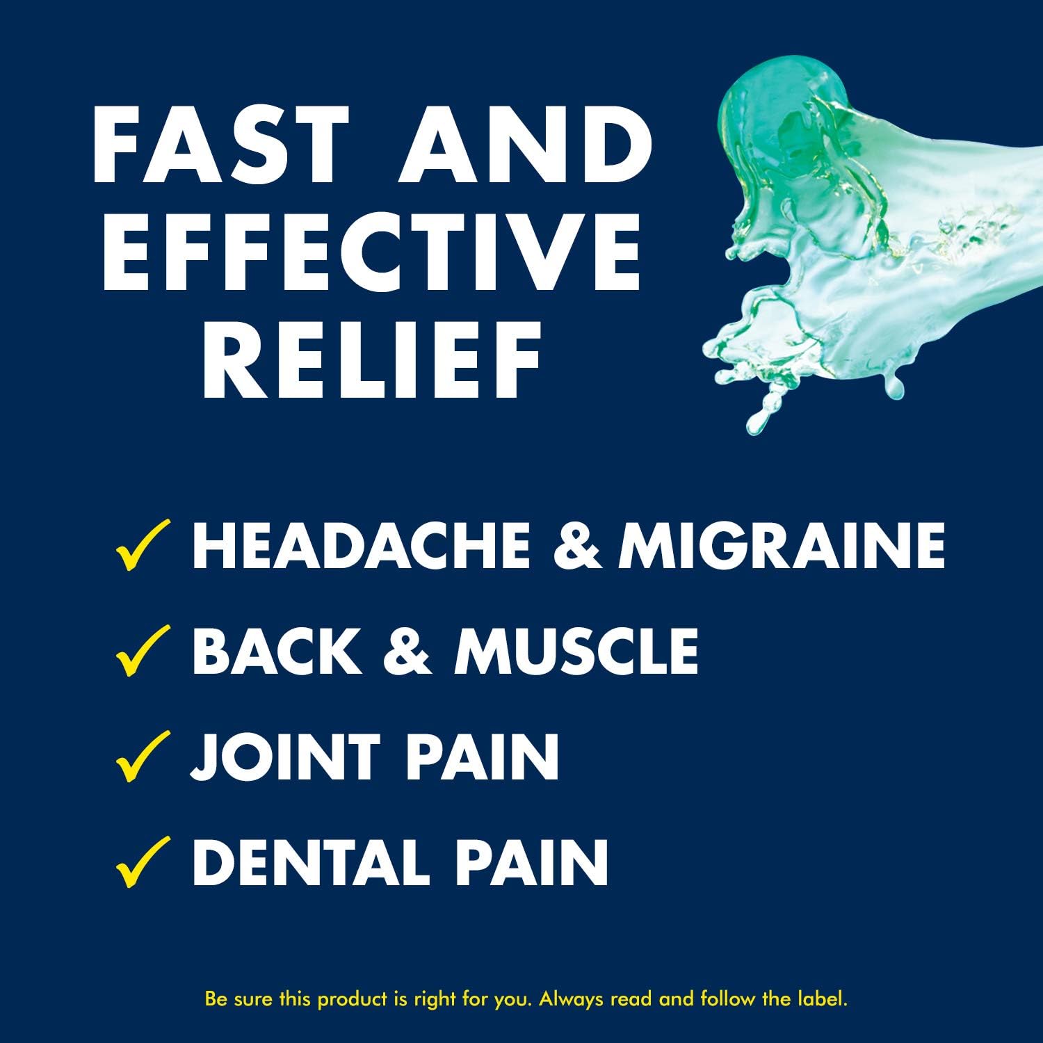 Regular Strength Ibuprofen Pain Relief by Advil® – Fast-Acting Pain & Fever Relief | 30 Mini-Gels Capsules