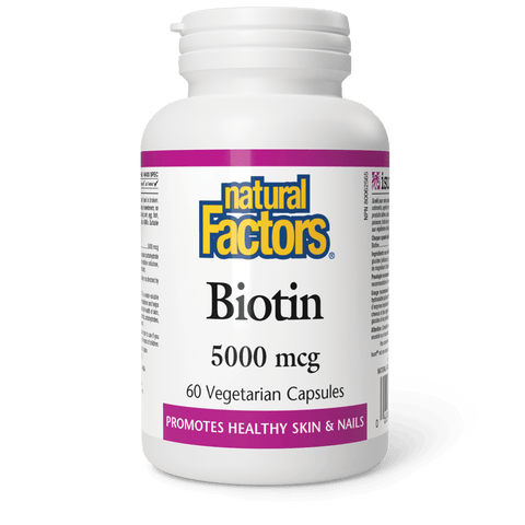 Biotin | Natural Factors® | With Various Potencies & Dosages