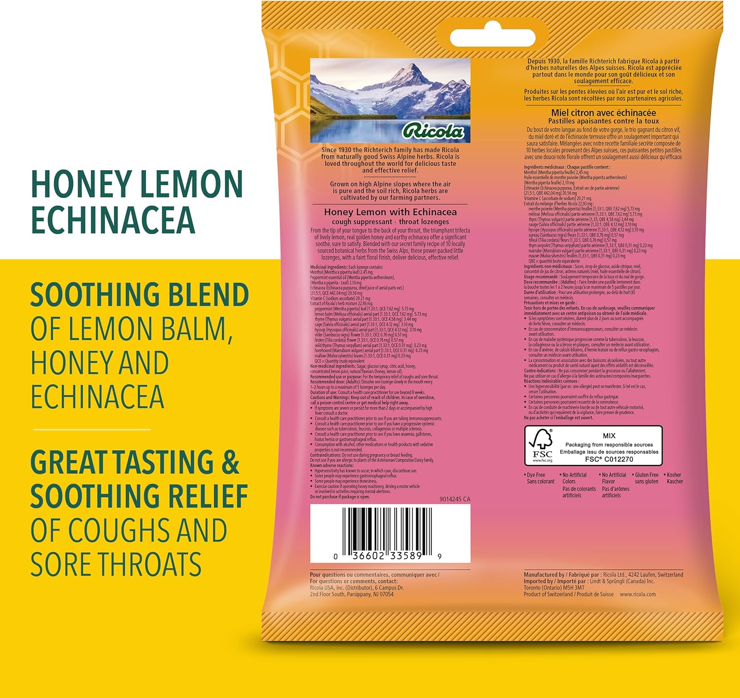 Cough Drops|Ricola|variety of flavours