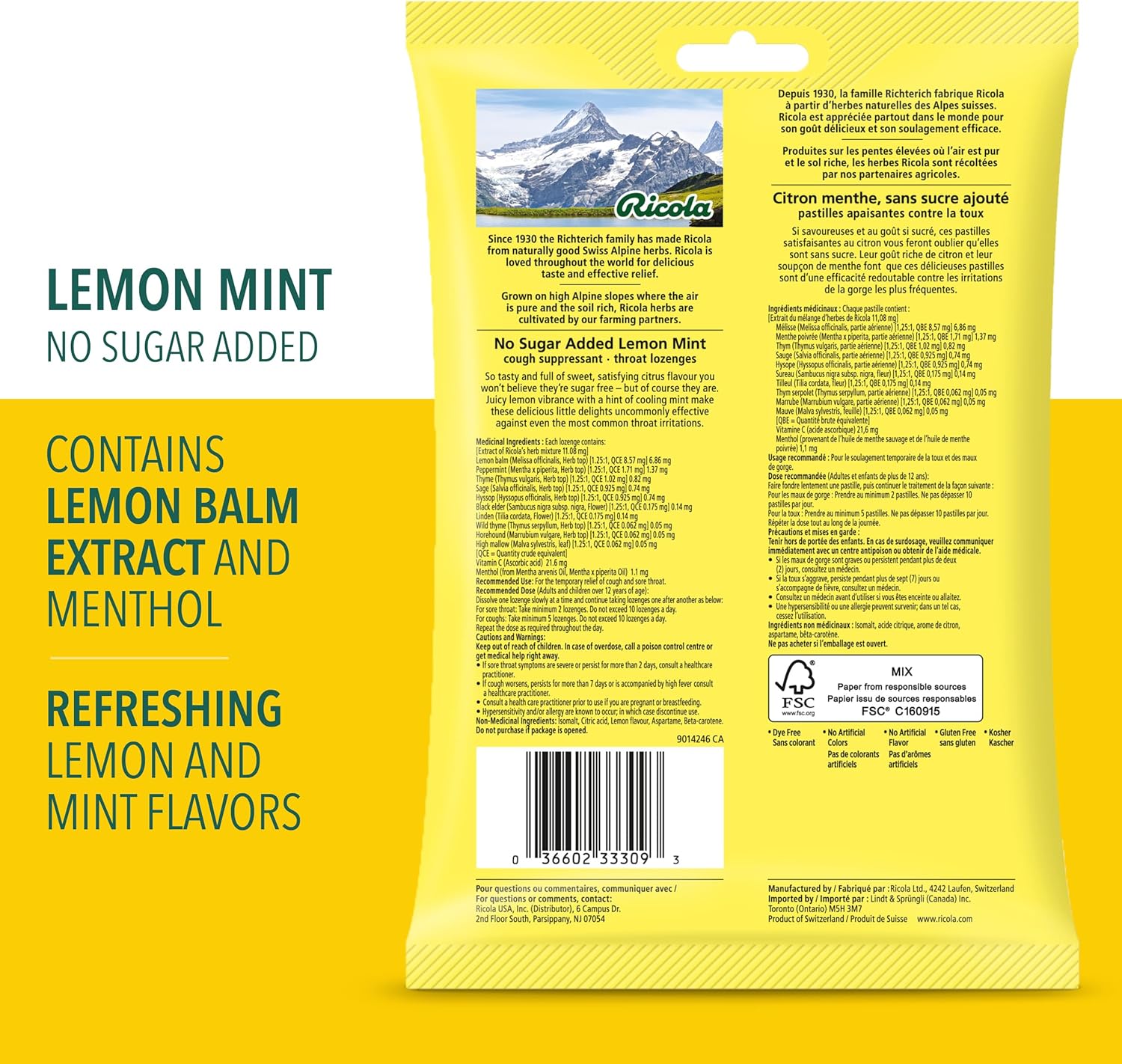 Cough Drops|Ricola|variety of flavours